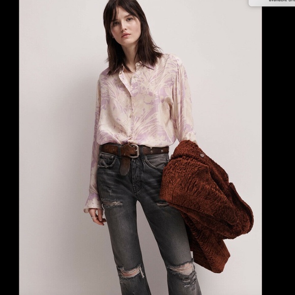 Adaptation size 26 Gray  Straightleg Denim Pants - Picture 4 of 7